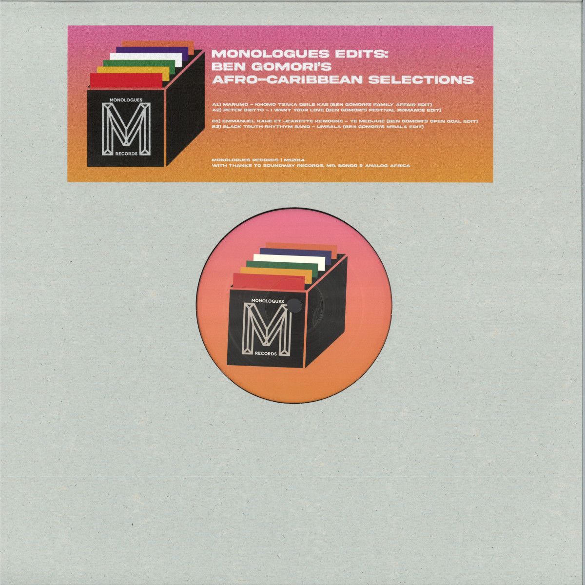 Various - Monologues Edits: Ben Gomori's Afro-Caribbean Selections | Monologues Records (M12014) - main Various - Monologues Edits: Ben Gomori's Afro-Caribbean Selections | Monologues Records (M12014) - main