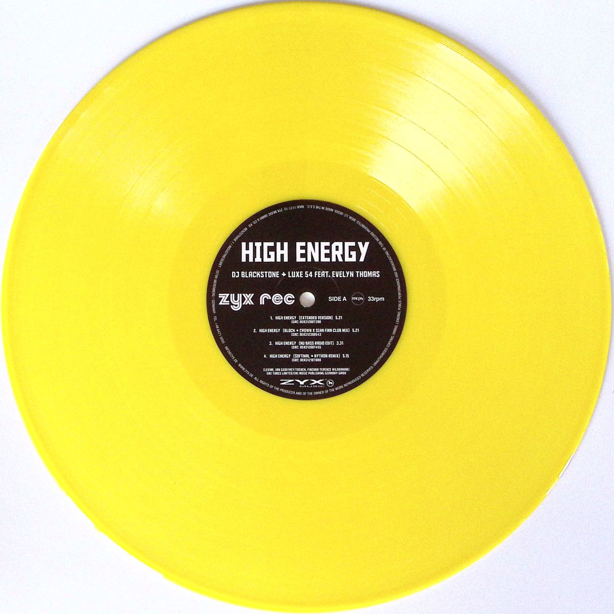 DJ BLACKSTONE  &  LUXE 54  &  EVELYN THOMAS - High Energy | Zyx Music (MAXI1177-12)