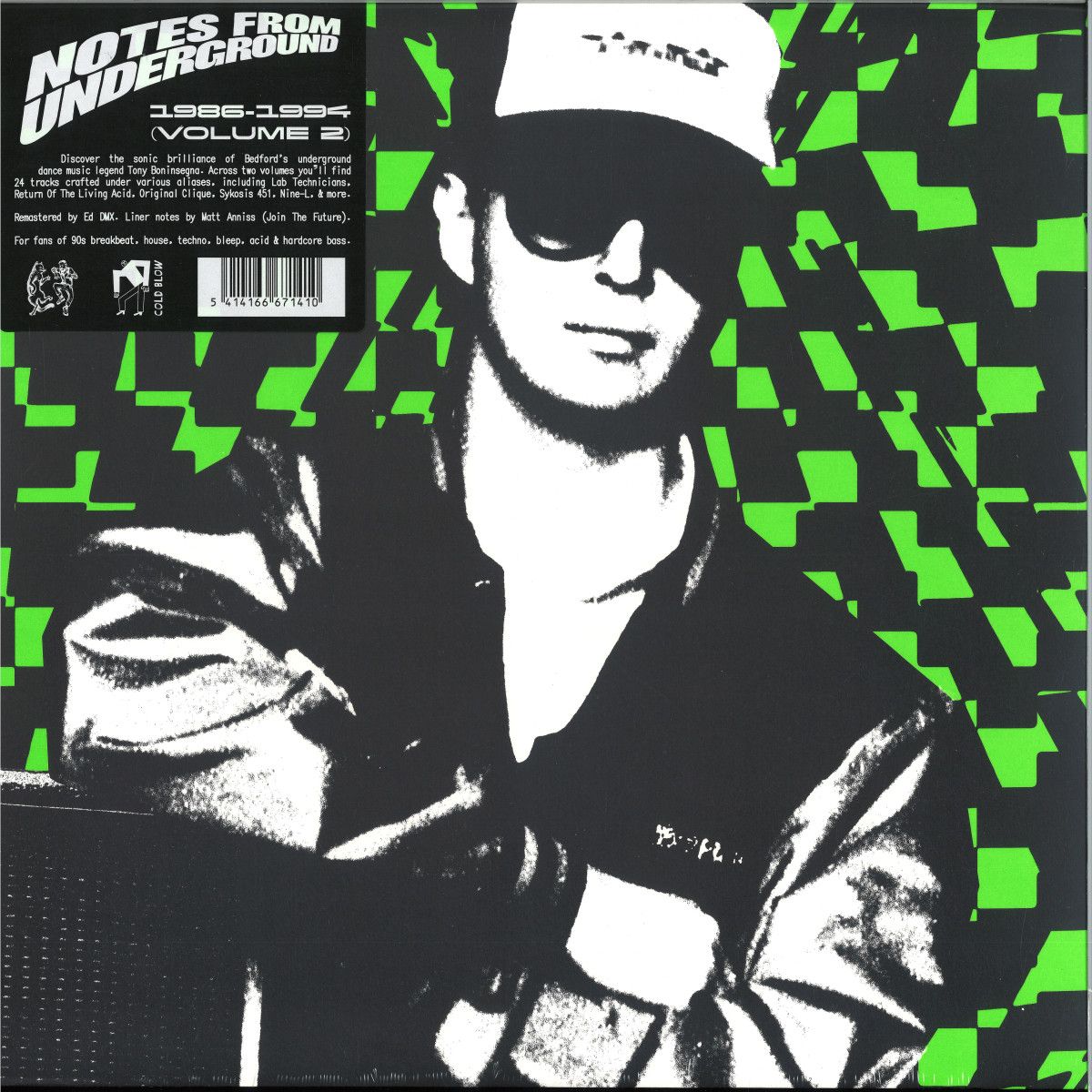 Tony Boninsegna - NOTES FROM UNDERGROUND 1986-1994 VOL. 2 LP 2x12" | MUSIQUE POUR LA DANSE (MPD047.2)