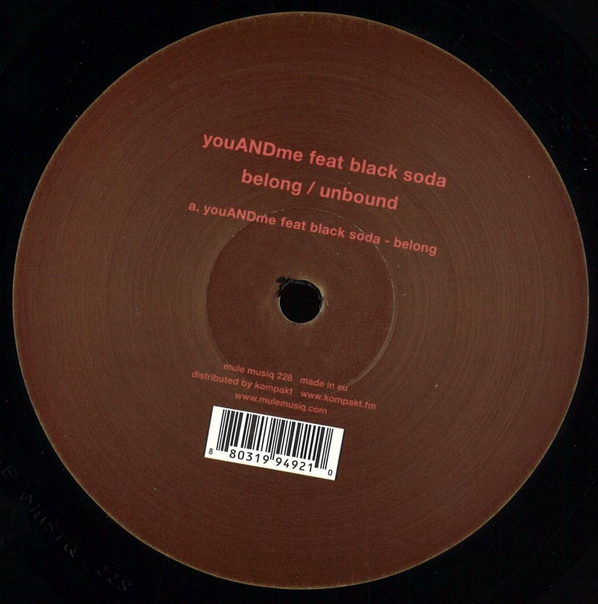 youANDme - Belong | Mule Musiq (MULE228) youANDme - Belong | Mule Musiq (MULE228)