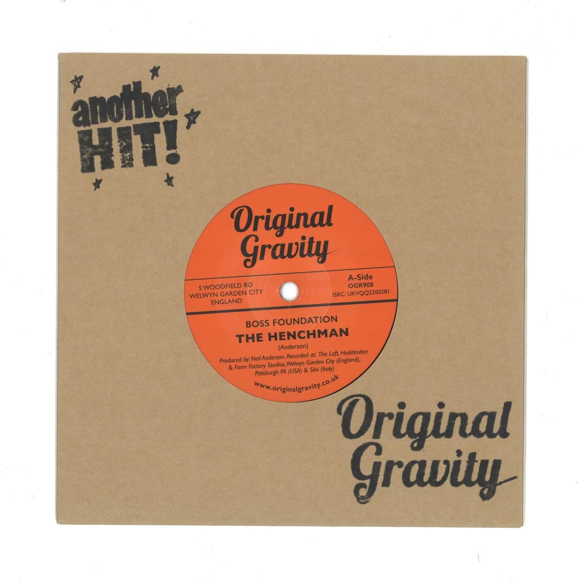 Boss Foundation - The Henchman / Pressure Version (7") | Original Gravity (OGR908) - main Boss Foundation - The Henchman / Pressure Version (7") | Original Gravity (OGR908) - main