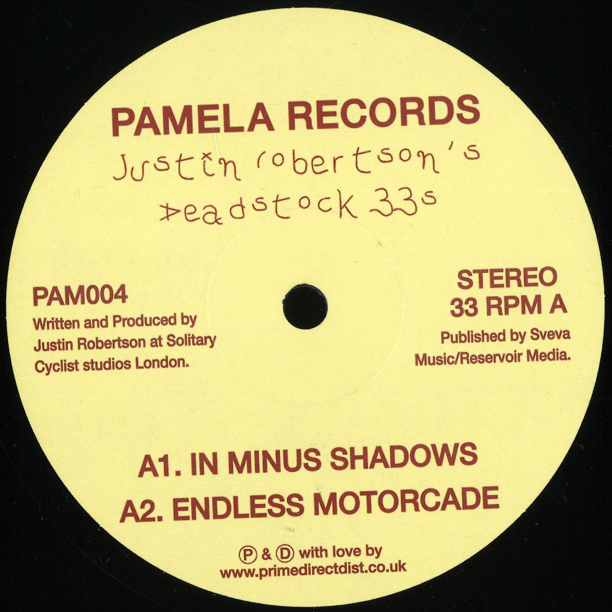 Justin Robertson - Deadstock 33s | Pamela Records (PAM004) Justin Robertson - Deadstock 33s | Pamela Records (PAM004)