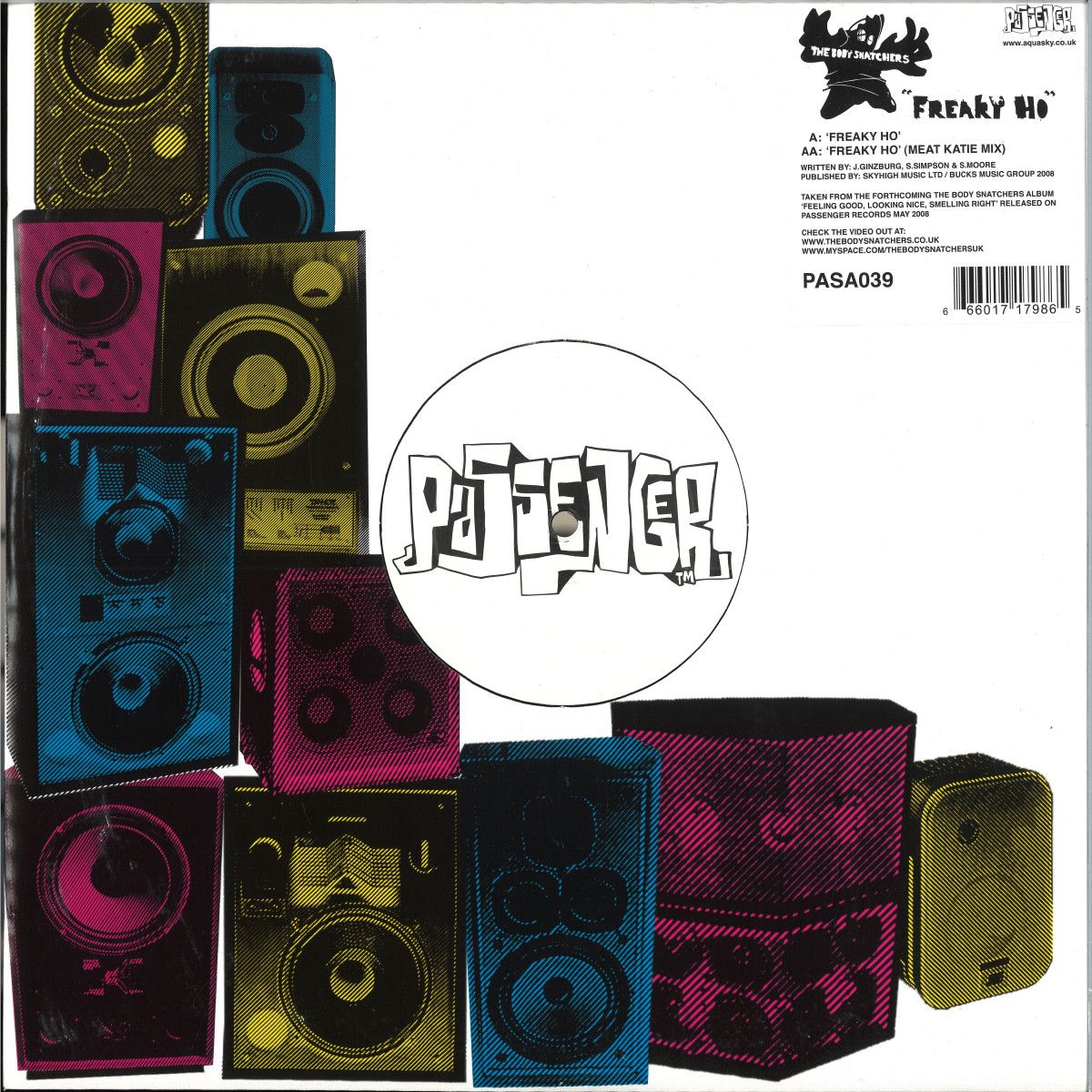 Bodysnatchers - Freaky Ho | Passenger (PASA039) - main