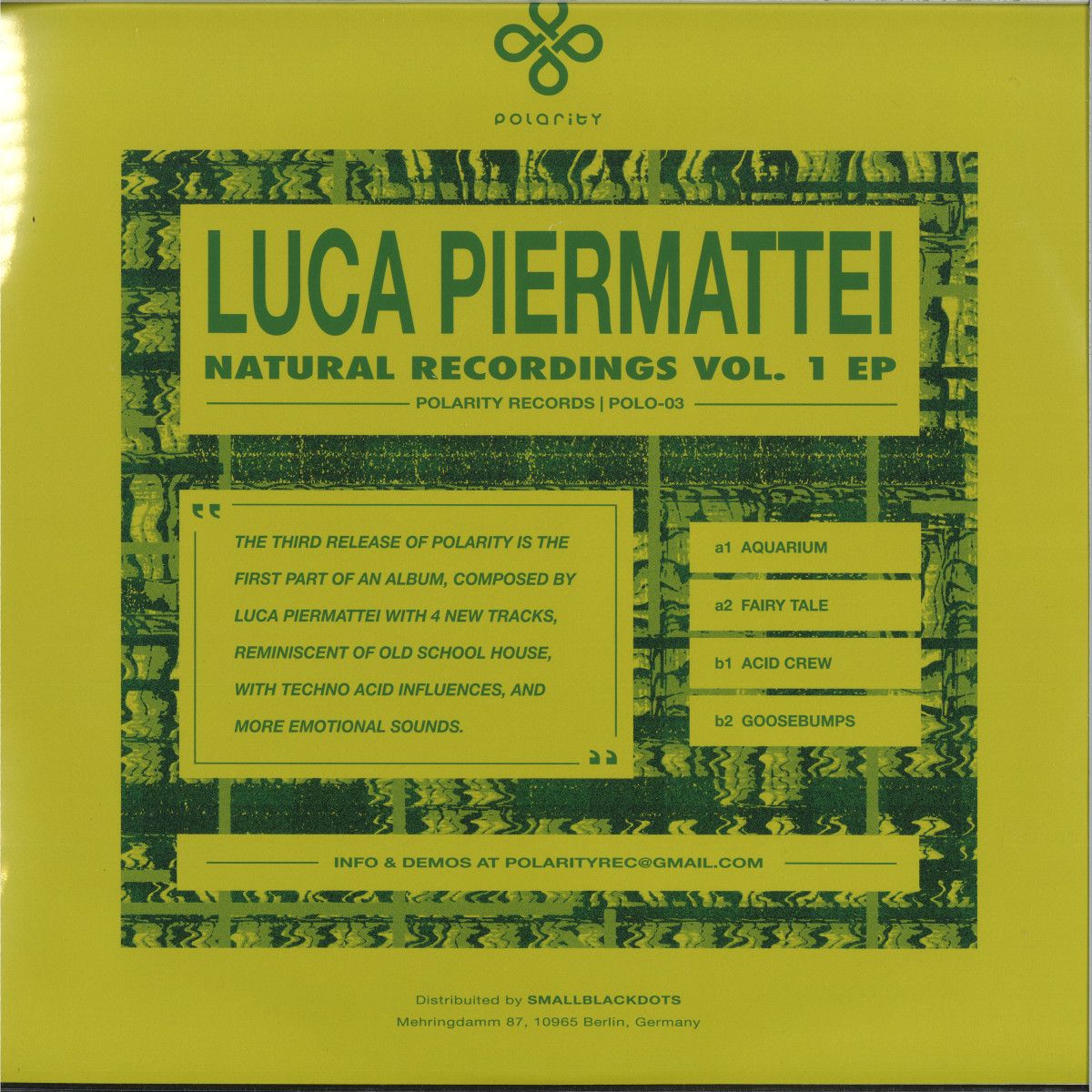 Luca Piermattei - Natural Recordings vol.1 EP | Polarity Records (POLO-03) - main Luca Piermattei - Natural Recordings vol.1 EP | Polarity Records (POLO-03) - main