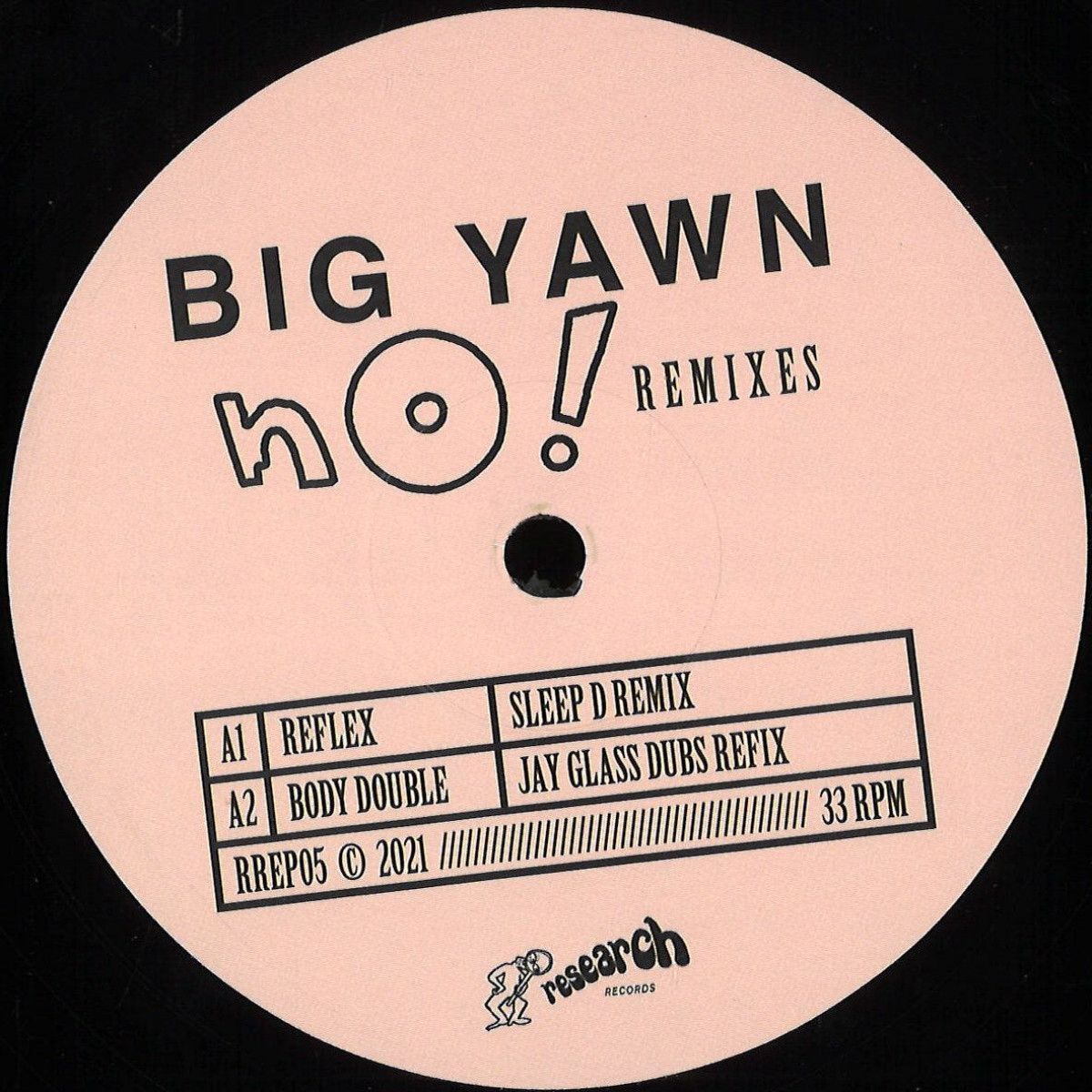 Big Yawn - No! Remixes | Research Records (RREP05) - main Big Yawn - No! Remixes | Research Records (RREP05) - main