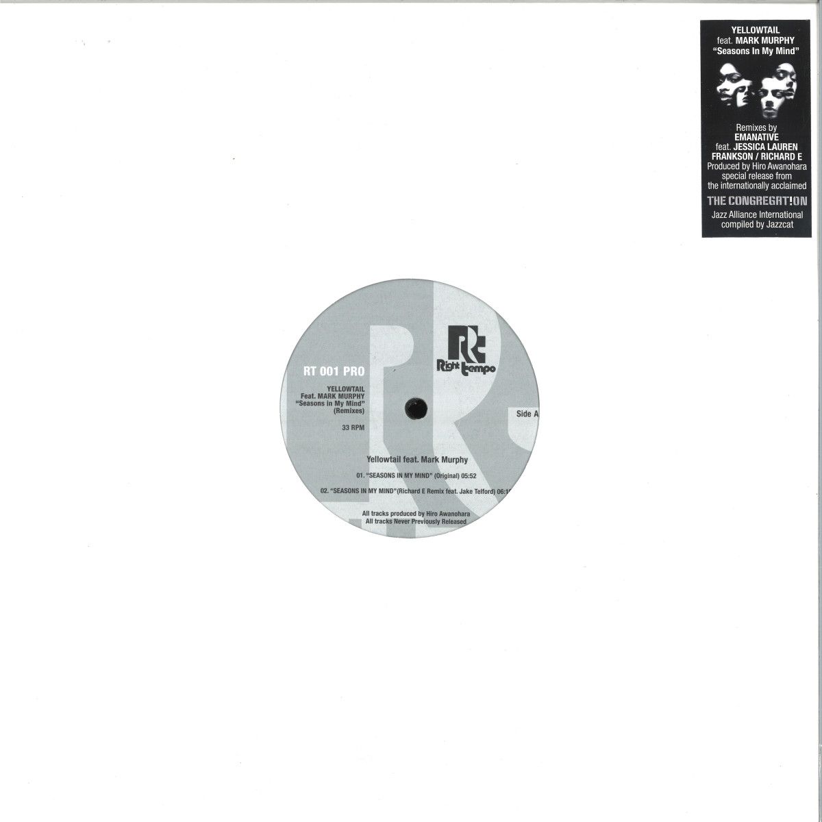 Yellowtail & Mark Murphy - Seasons In My Mind | RT PRO (RT001PRO) Yellowtail & Mark Murphy - Seasons In My Mind | RT PRO (RT001PRO)