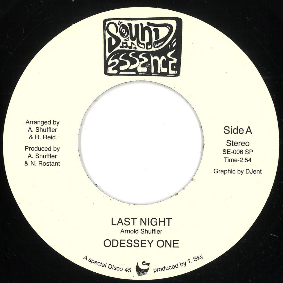 Odessey One - Last Night / Dance With Me 7" | Sound Essence (SE006EP) - main Odessey One - Last Night / Dance With Me 7" | Sound Essence (SE006EP) - main