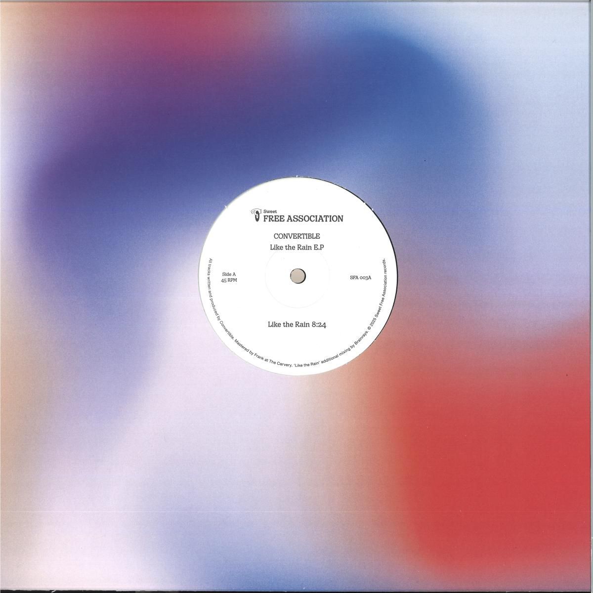 CONVERTIBLE - LIKE THE RAIN EP | SWEET FREE ASSOCIATION (SFA003) - main CONVERTIBLE - LIKE THE RAIN EP | SWEET FREE ASSOCIATION (SFA003) - main