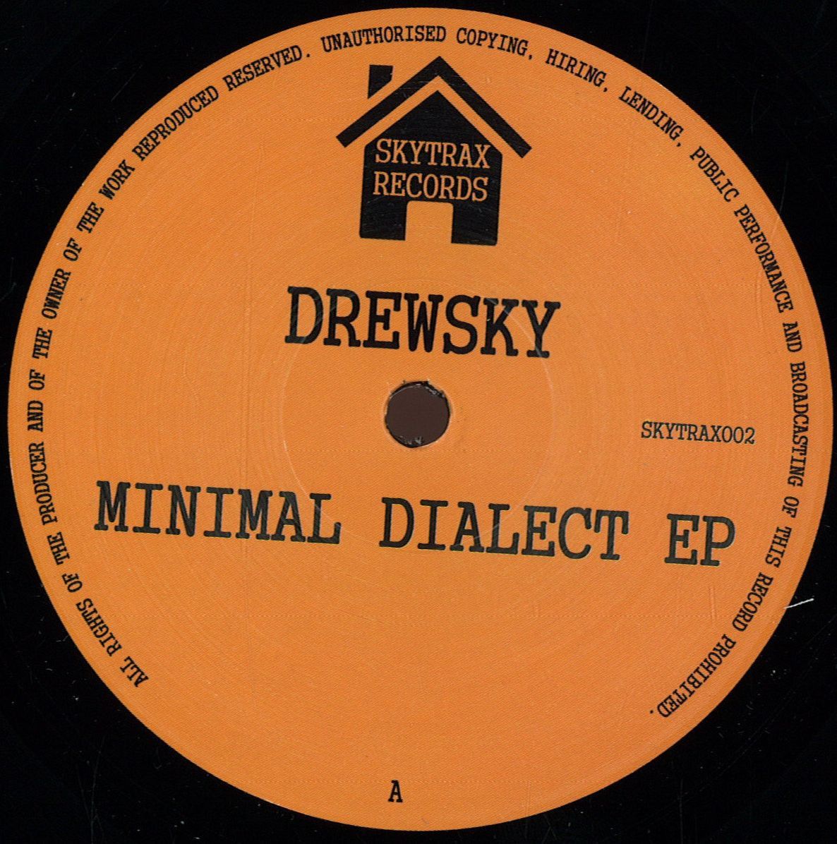 Drewsky - Minimal Dialect Ep | SKYTRAX (SKYTRAX002) - main Drewsky - Minimal Dialect Ep | SKYTRAX (SKYTRAX002) - main