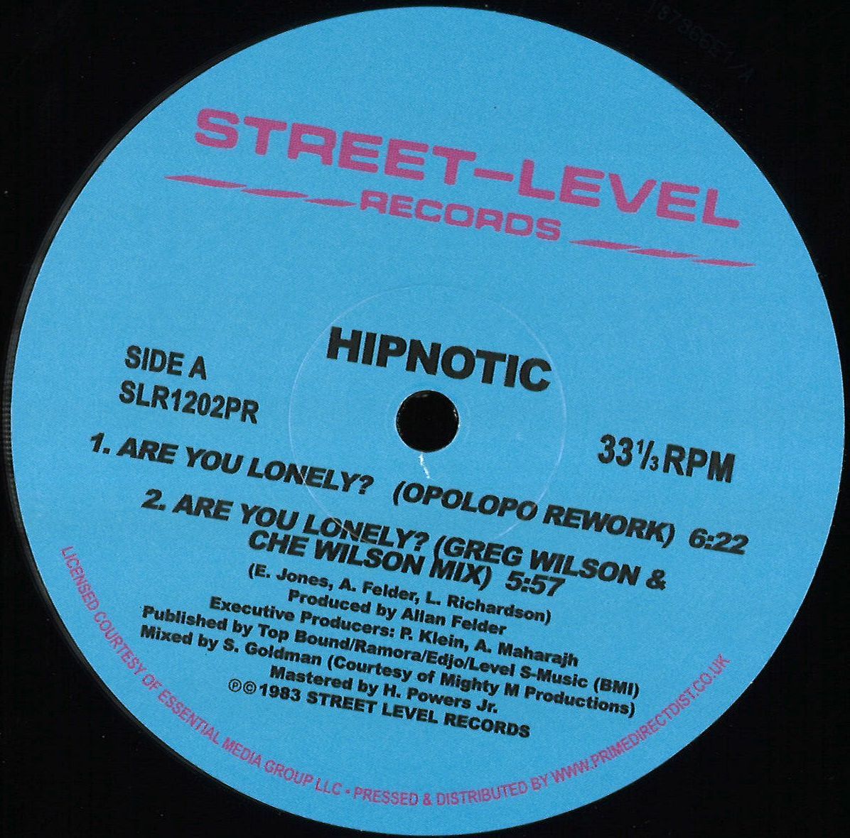 Hipnotic - Are You Lonely Remixes | Street Level Records (SLR1202PR)