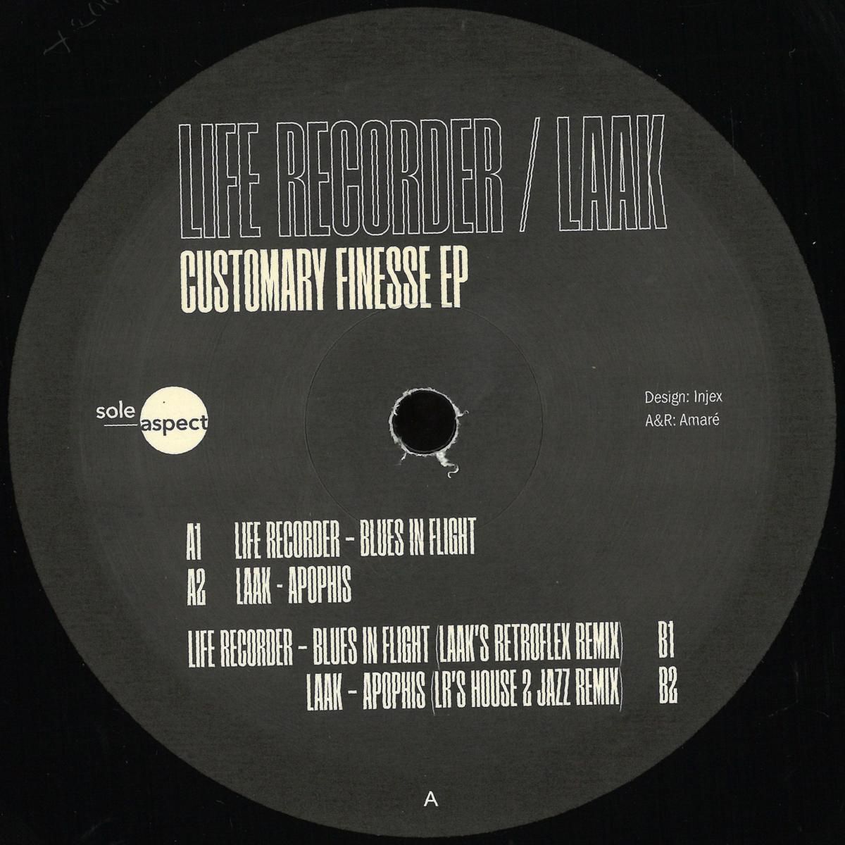 Life Recorder  &  Laak - Customary Finesse EP | Sole Aspect US (SOLEASPECT008) - main