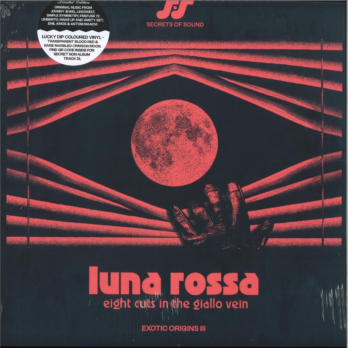 Various - Luna Rossa: Eight Cuts In The Giallo Vein (feat Johnny Jewel / Simple Symmetry / Legowelt / Prefuse | Secrets Of Sound Portugal (SOS003) - main Various - Luna Rossa: Eight Cuts In The Giallo Vein (feat Johnny Jewel / Simple Symmetry / Legowelt / Prefuse | Secrets Of Sound Portugal (SOS003) - main