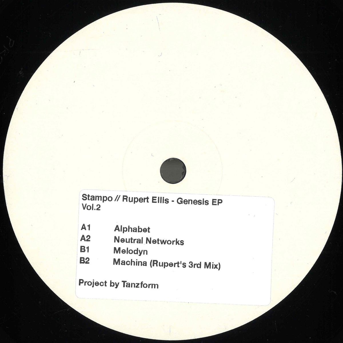 Ruper Ellis - Genesis EP | STAMPO (STAMPO002) Ruper Ellis - Genesis EP | STAMPO (STAMPO002)