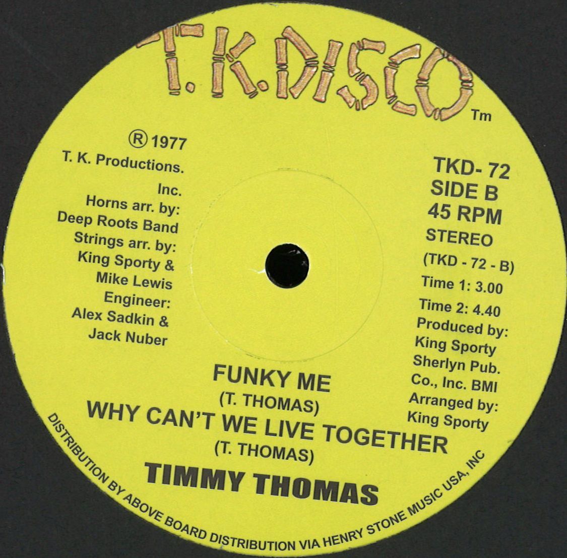 Timmy Thomas - Africano | T.K. Productions (TKD072) - main Timmy Thomas - Africano | T.K. Productions (TKD072) - main