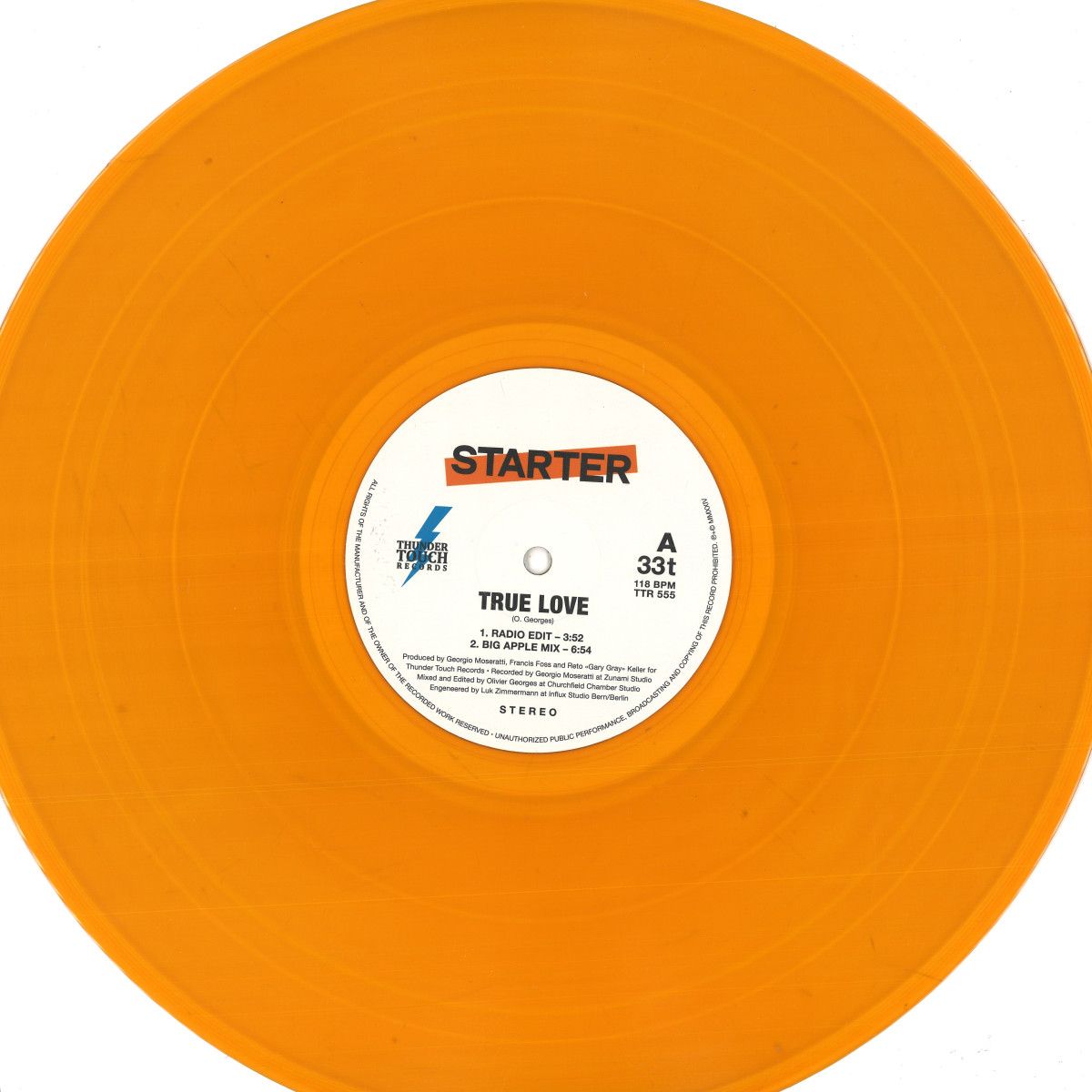 Starter - TRUE LOVE / VISION ON MY MIND EP | Thunder Touch Records (TTR555) - main