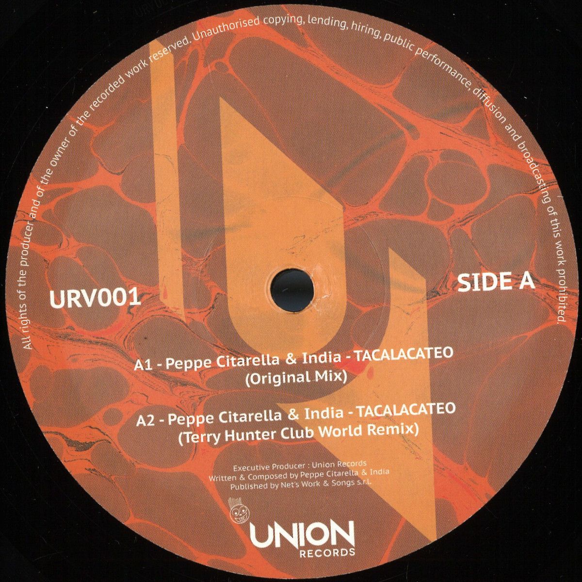 Peppe Citarella  &  India - TACALACATEO / MAMAFRICA | Union Records (URV001) - main