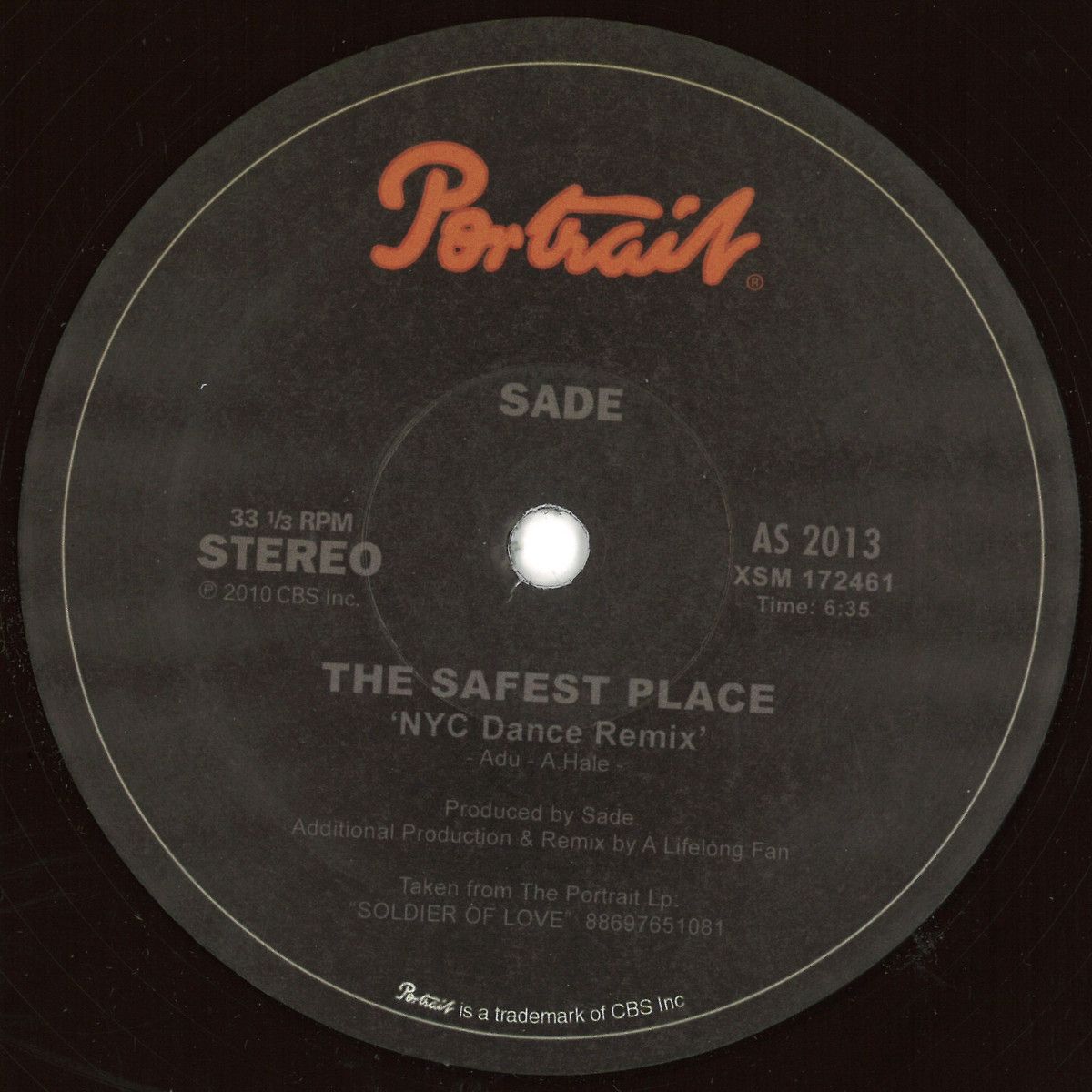 Sade - The Safest Place | PORTRAIT (XSM172461B) - main