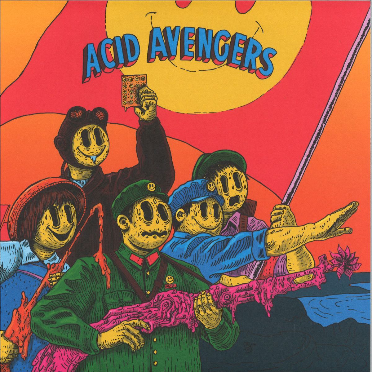 Starving Insect  &  Crystal Geometry - Acid Avengers 023 | Acid Avengers Records (AAR023)