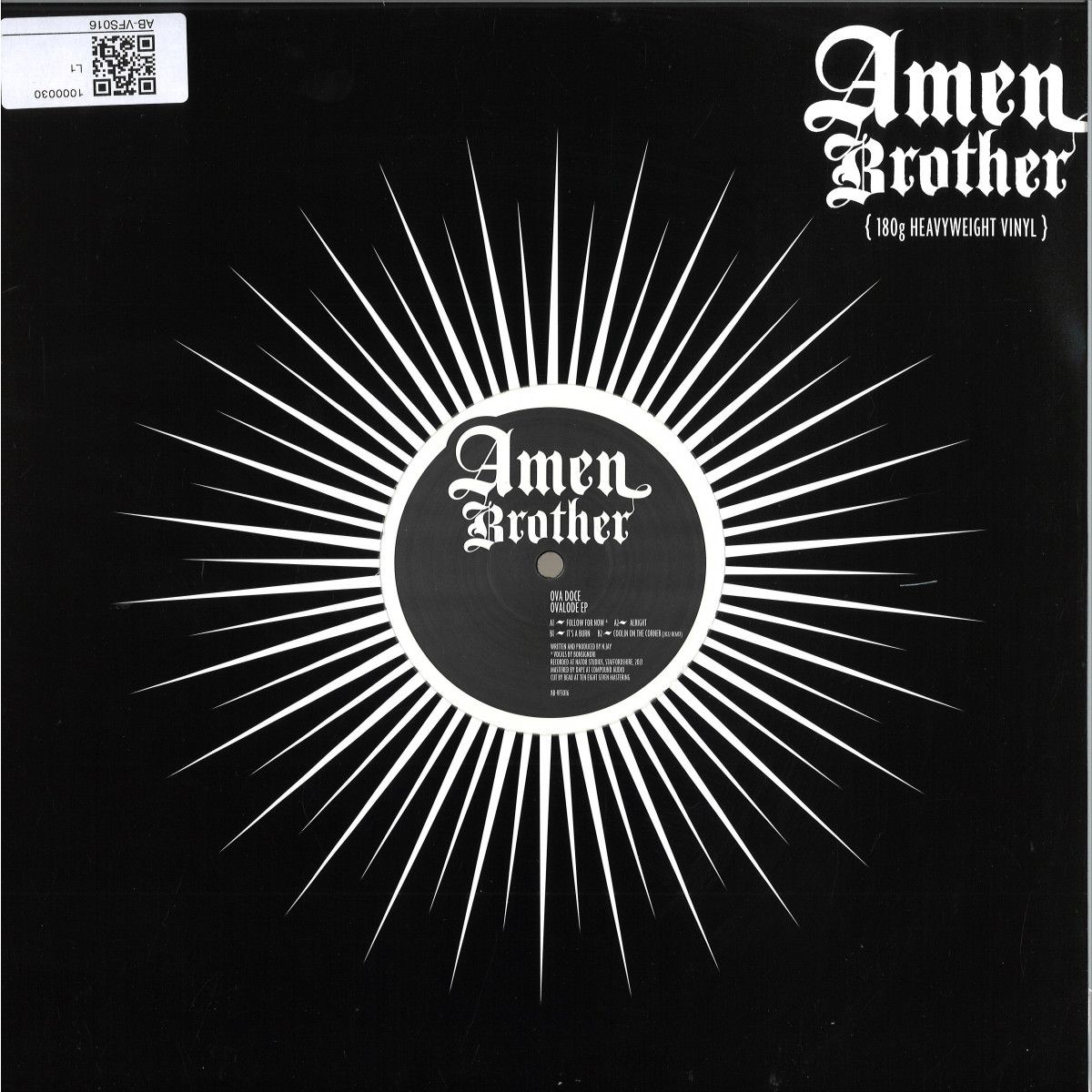 Ova Doce - Ova Lode EP | Amen Brother (AB-VFS016) Ova Doce - Ova Lode EP | Amen Brother (AB-VFS016)