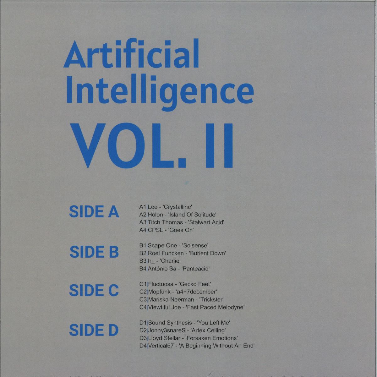 Various - Artificial Intelligence Vol. II (2x12") | Artificial Intelligence (AI004) - main Various - Artificial Intelligence Vol. II (2x12") | Artificial Intelligence (AI004) - main