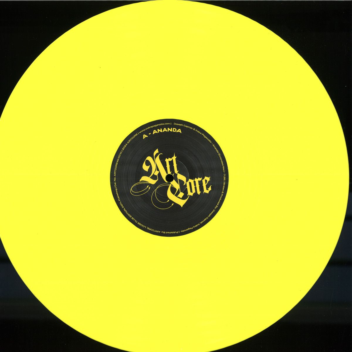 Joseph Capriati & Indira Paganotto - Mantra EP | ARTCORE (ARTCOREWAX010) - main Joseph Capriati & Indira Paganotto - Mantra EP | ARTCORE (ARTCOREWAX010) - main