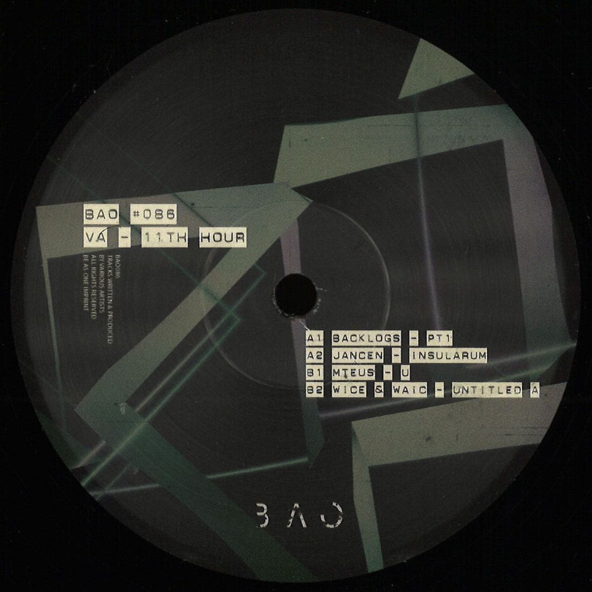 Various - 11th hour | Be as One (BAO086) Various - 11th hour | Be as One (BAO086)