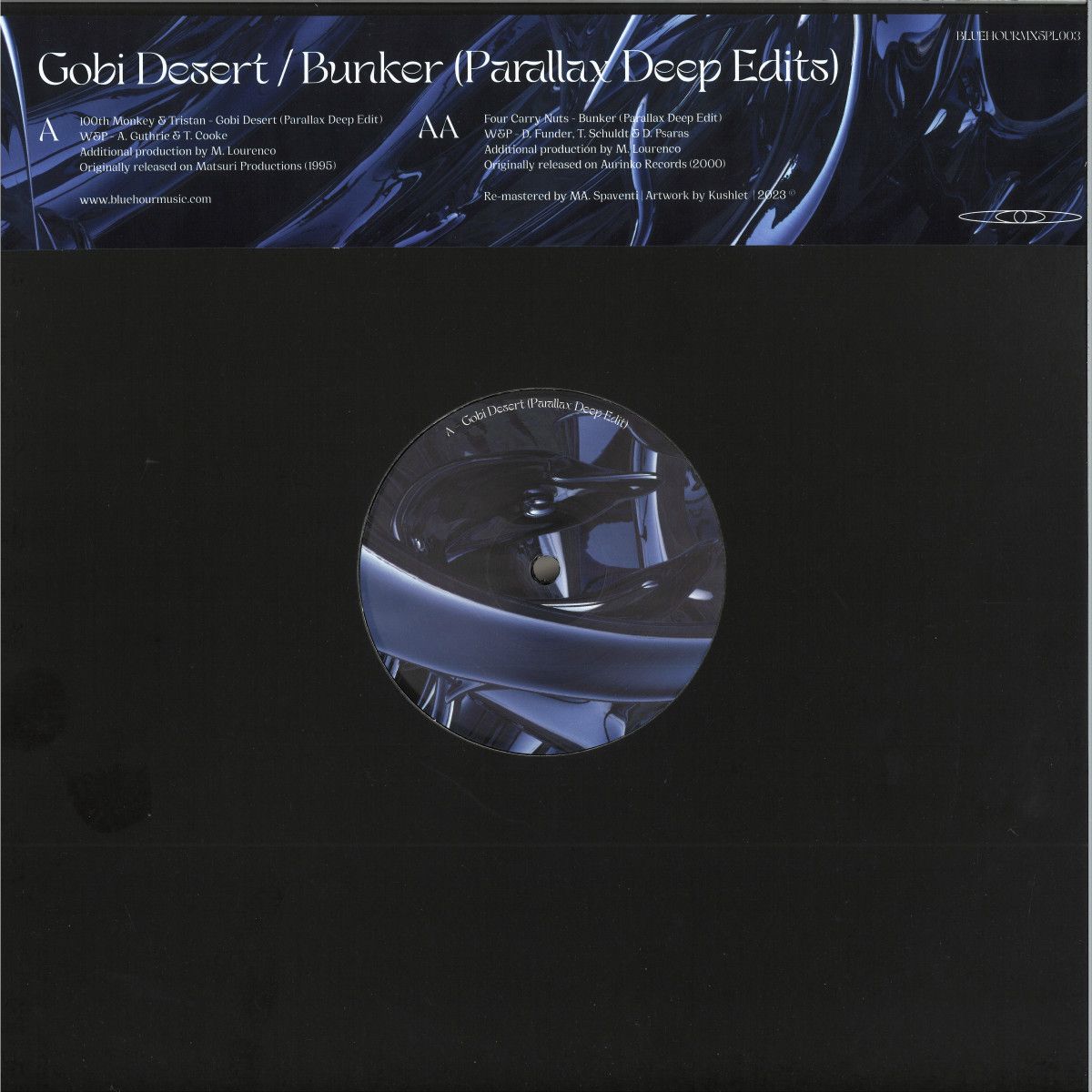 100Th Monkey  &  Tristan  &  Four Carry Nuts - Parallax Deep Edits | BLUE HOUR (BLUEHOURMXSPL003)