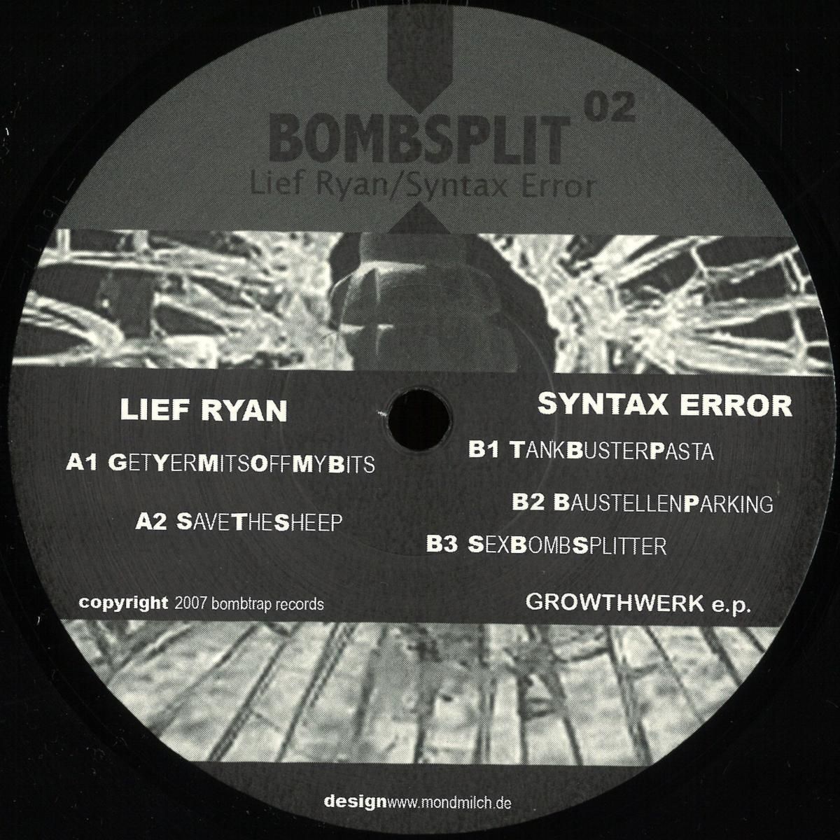 Lief Ryan & Syntax Error - Ep | Bombtrap (BOMB06) Lief Ryan & Syntax Error - Ep | Bombtrap (BOMB06)