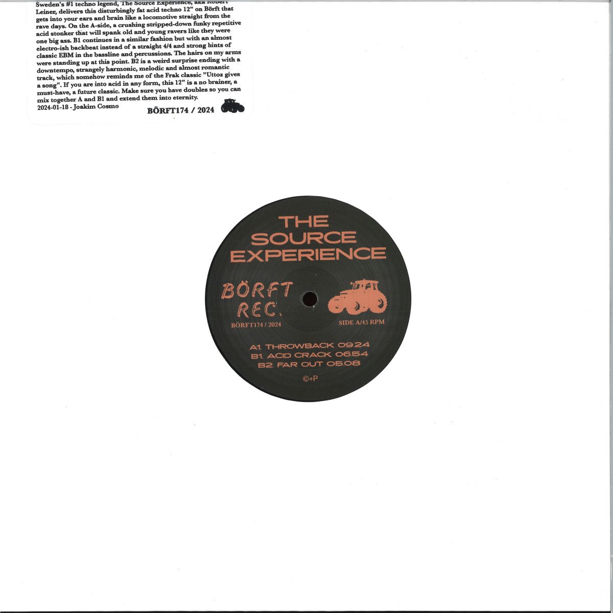 The Source Experience - Throwback | Börft Records (BORFT174) - main