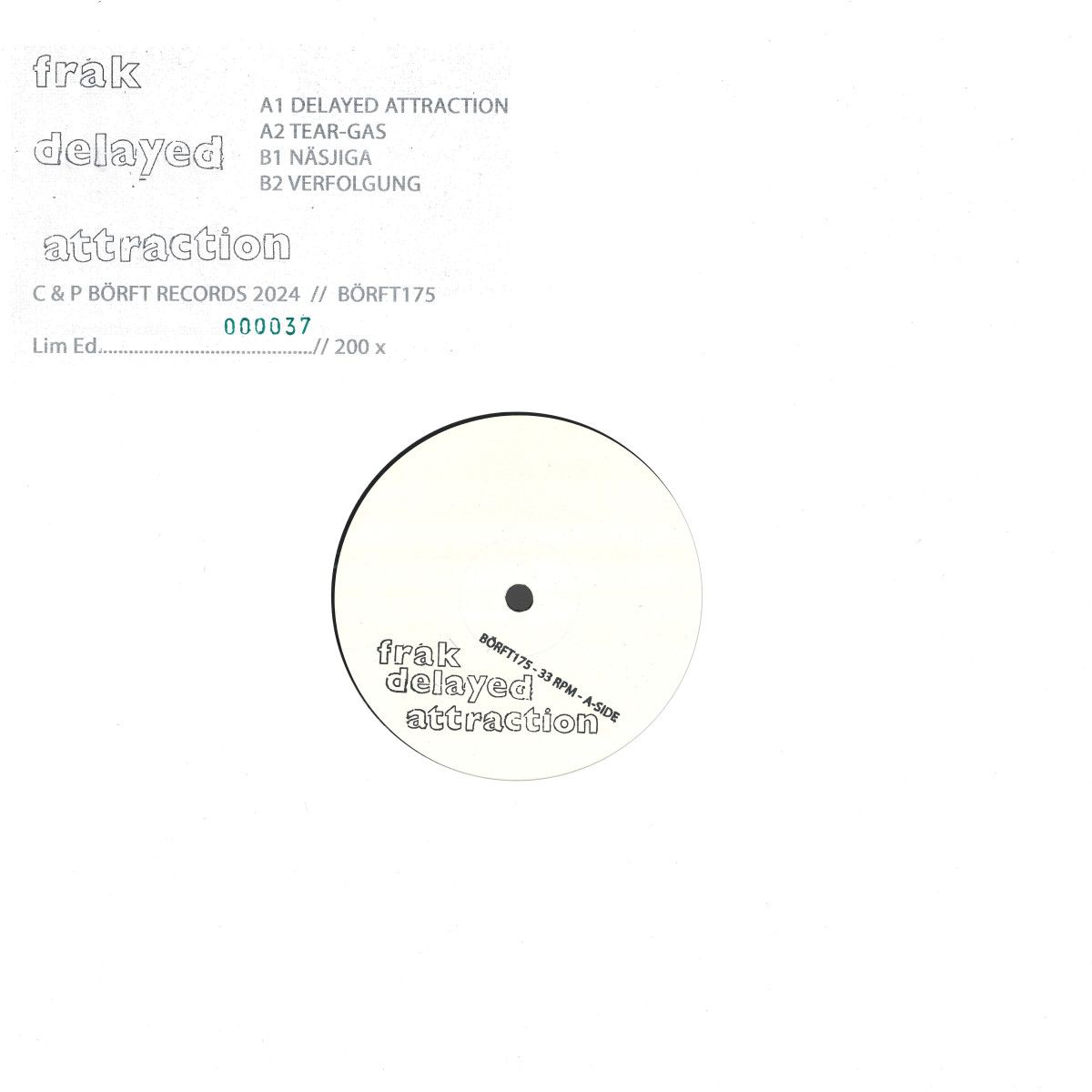 Frak - Delayed Attraction | Börft Records (BORFT175) - main Frak - Delayed Attraction | Börft Records (BORFT175) - main