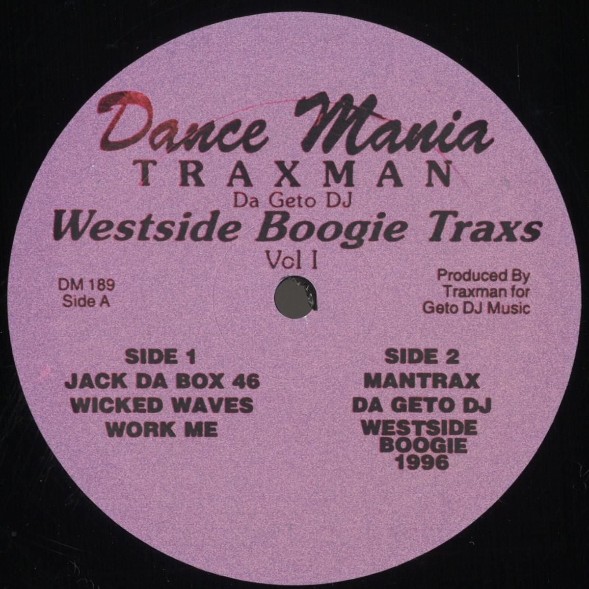 Traxman - Westside Boogie Trax | Dance Mania (DM189-25G) - main Traxman - Westside Boogie Trax | Dance Mania (DM189-25G) - main