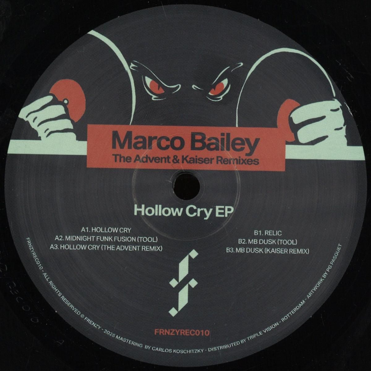 Marco Bailey - Hollow Cry EP | Frenzy (FRNZYREC010) - main Marco Bailey - Hollow Cry EP | Frenzy (FRNZYREC010) - main