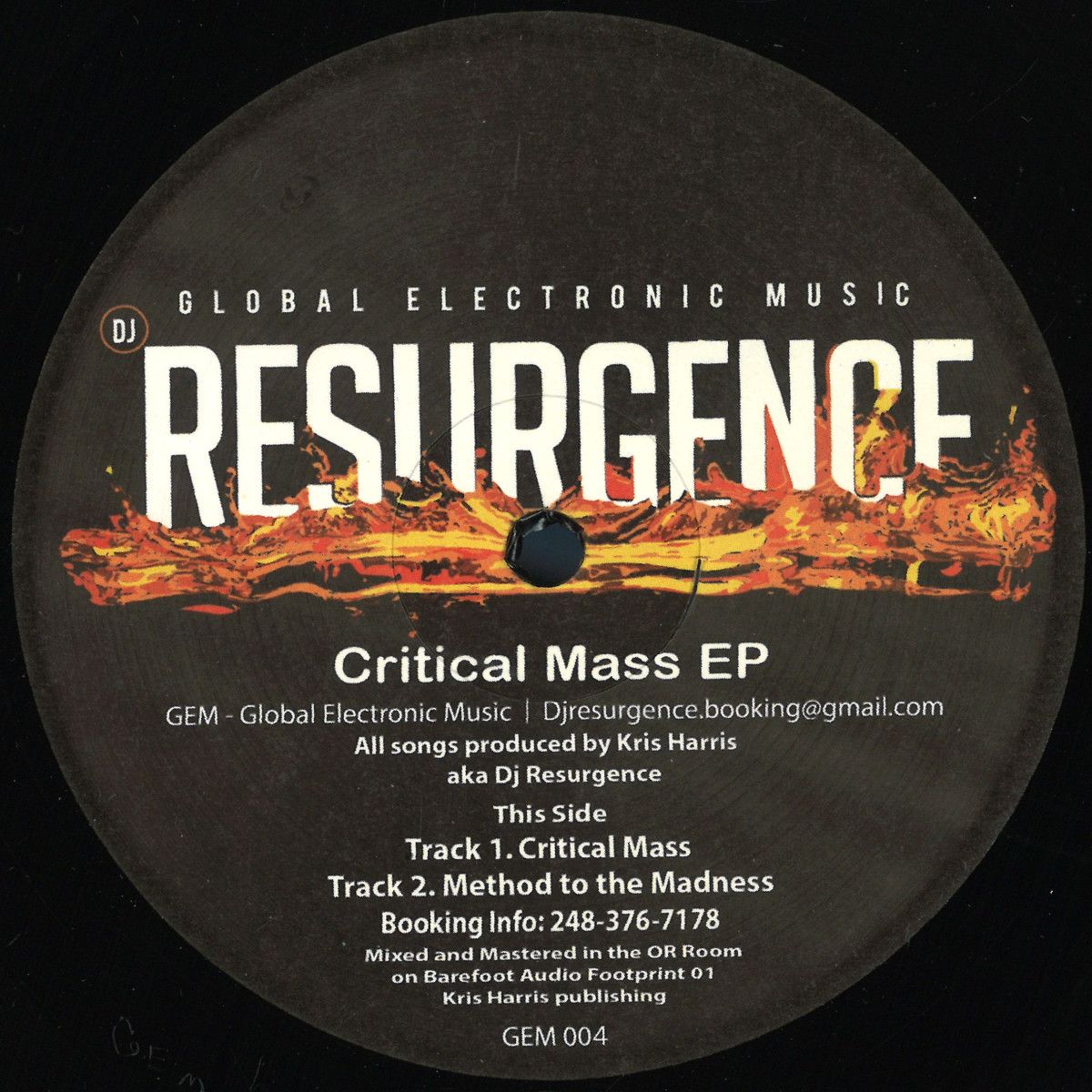 Dj Resurgence - Critical Mass EP | Global Electronic Music (GEM-004)