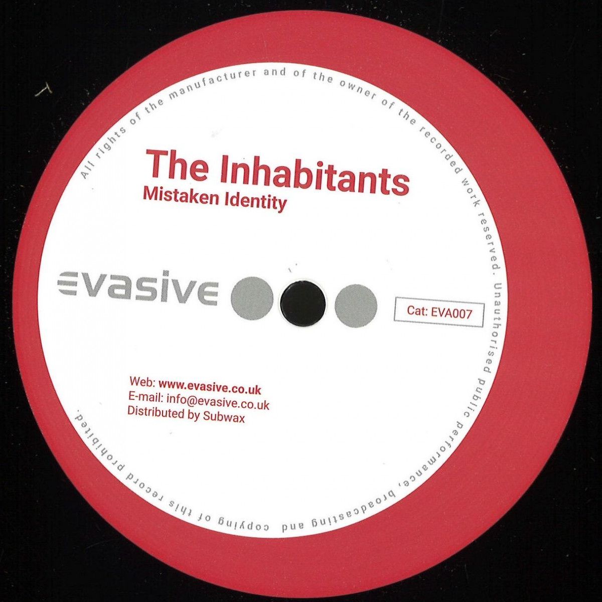 The Inhabitants - Mistaken Identity | Evasive Records (EVA007) The Inhabitants - Mistaken Identity | Evasive Records (EVA007)