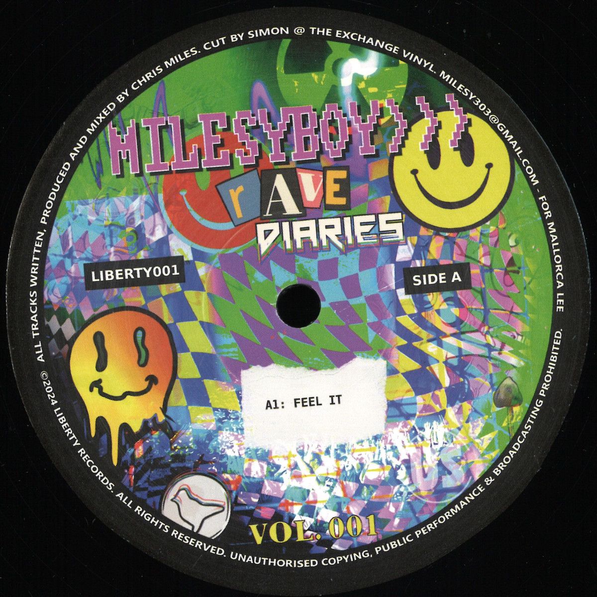 Milesyboy - Rave Diaries Vol. 1 | Liberty Records (LIBERTY001)
