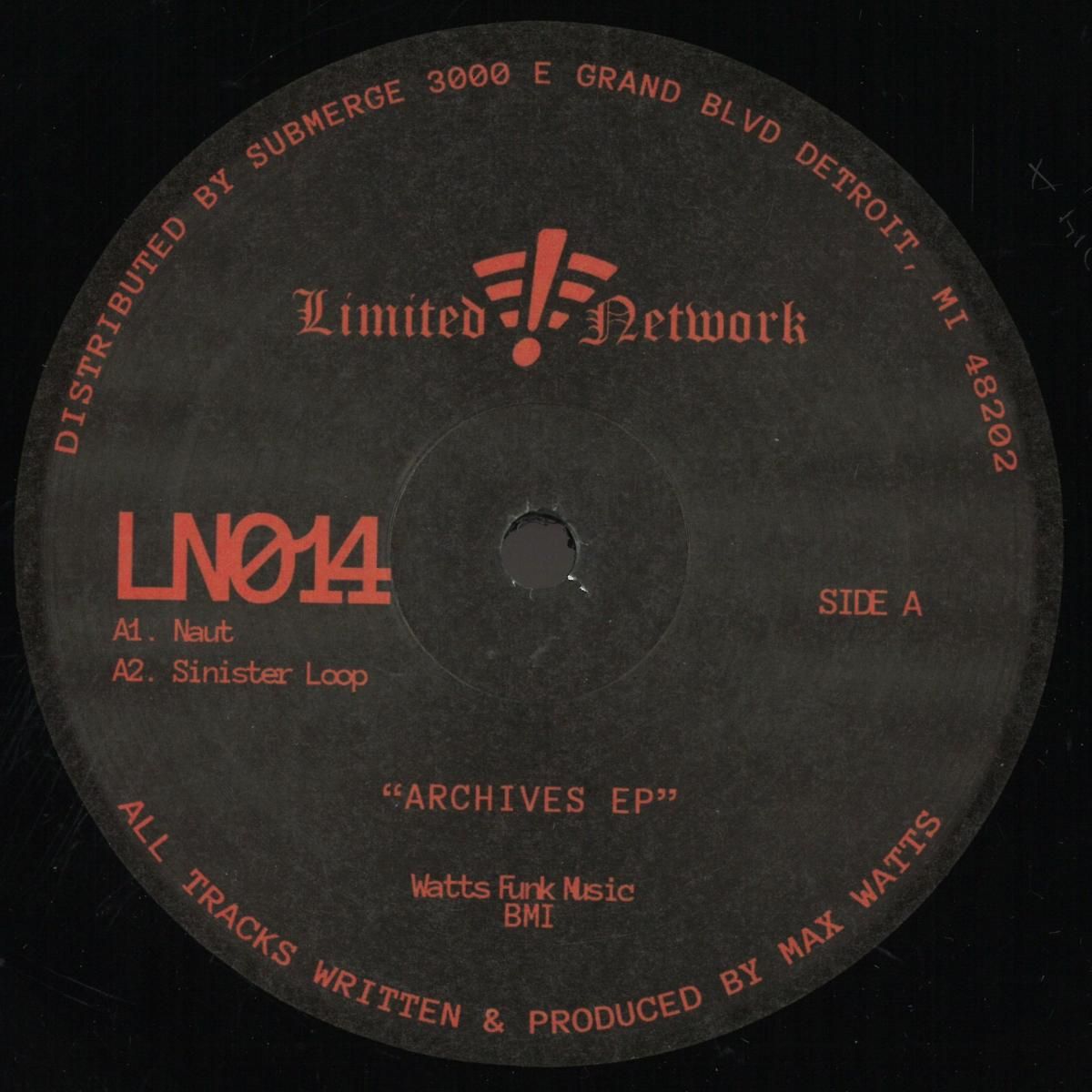 Max Watts - Archives LP 2x12" | Limited Network (LN014) - main