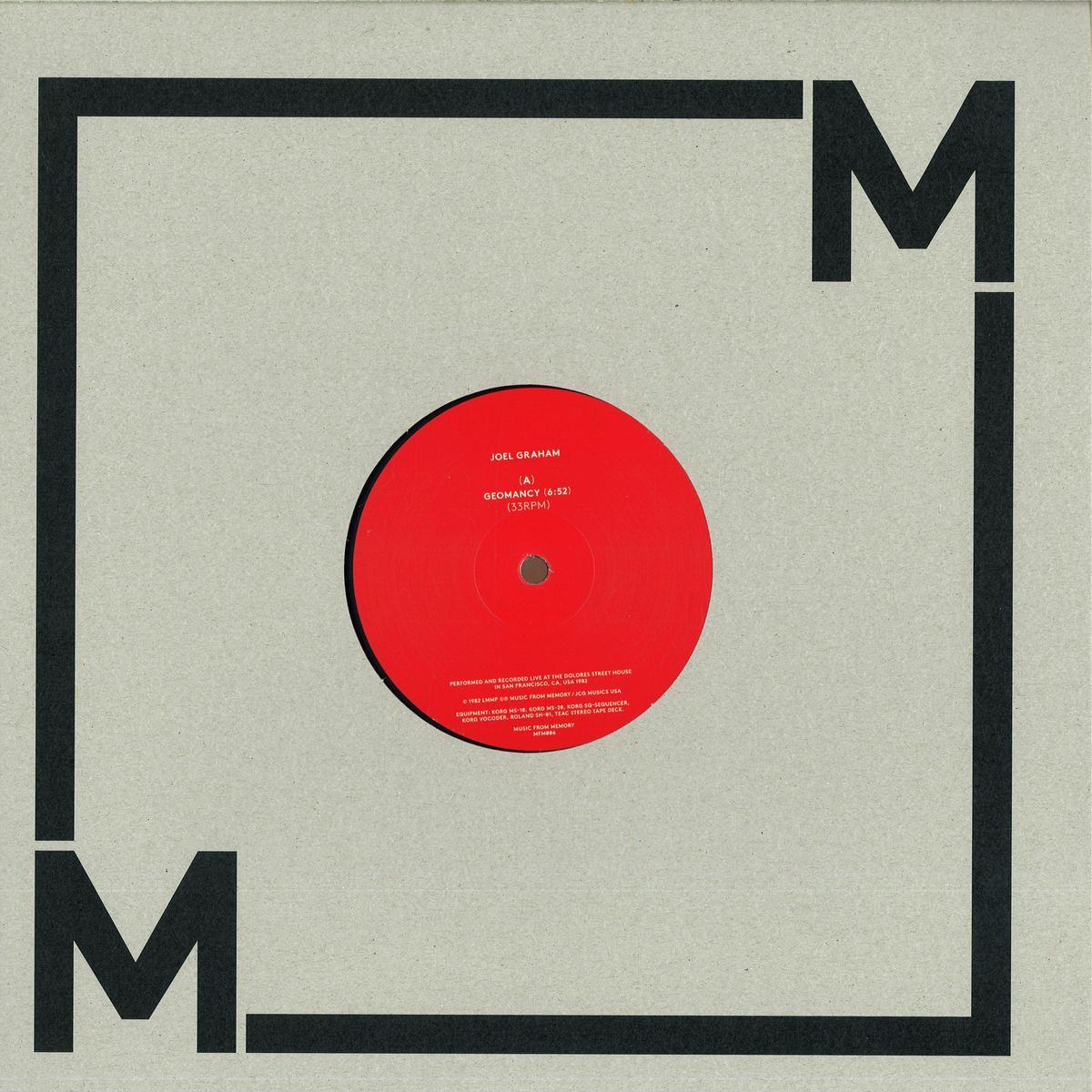 Joel Graham - Geomancy / Night | MUSIC FROM MEMORY (MFM006) - main