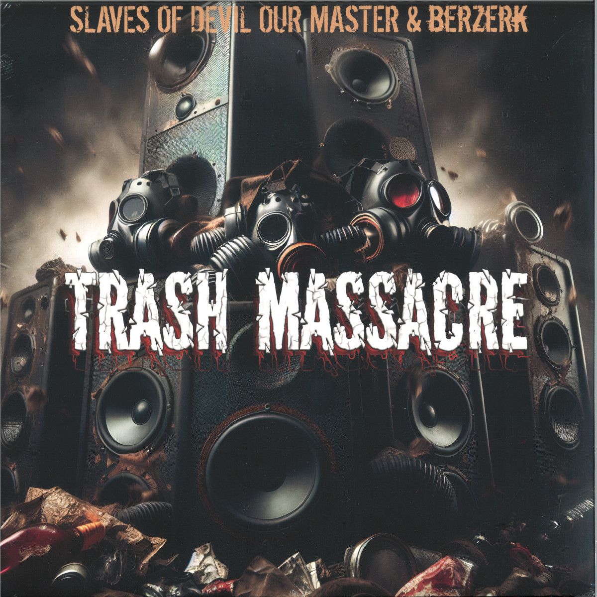 Various - Trash Massacre 2025 LP 2x12" | Slaves Of Devil Our Master (SODOMBERZERKLP) - main