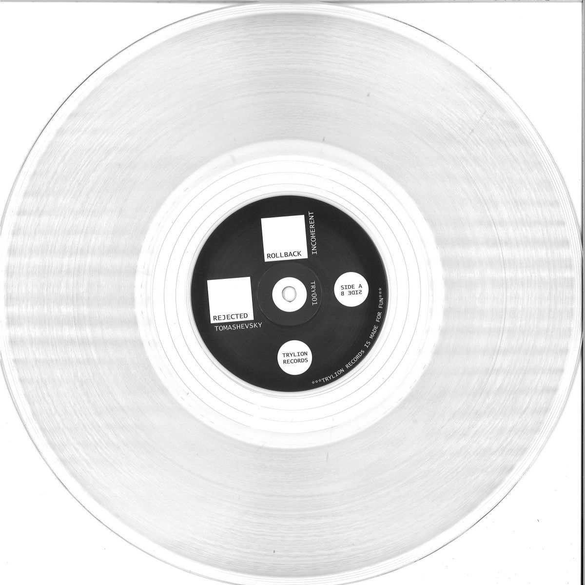 Tomashevsky - REJECTED EP | TRYLION RECORDS (TRY001) - main Tomashevsky - REJECTED EP | TRYLION RECORDS (TRY001) - main