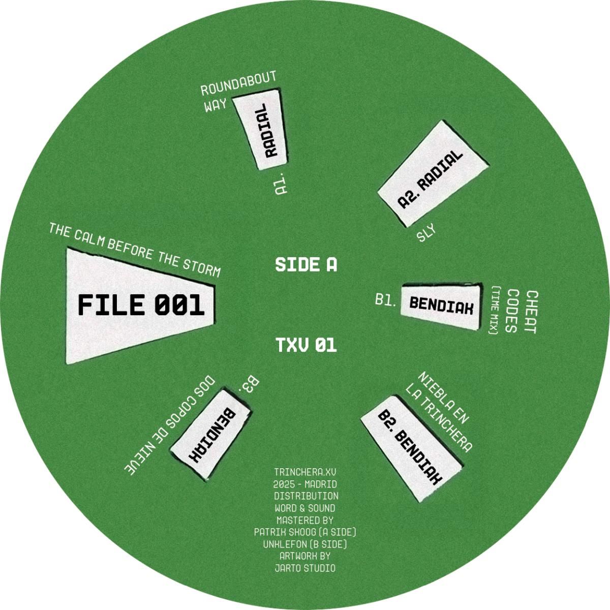 BENDIAK & RADIAL - FILE 001: THE CALM BEFORE THE STORM | TRINCHERA.XV (TXV01) - main BENDIAK & RADIAL - FILE 001: THE CALM BEFORE THE STORM | TRINCHERA.XV (TXV01) - main