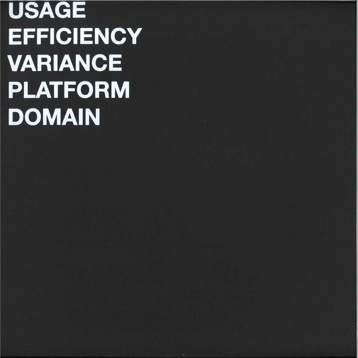 Uevpd - s/t LP | World Of Echo (WOE015) - main Uevpd - s/t LP | World Of Echo (WOE015) - main