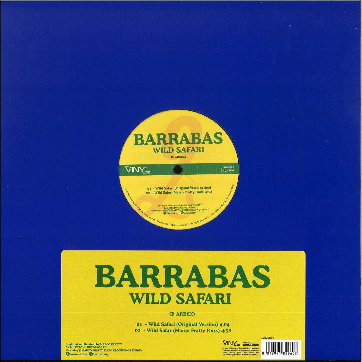 Bohannon & Barabbas - LET’S START THE DANCE PART II / WILD SAFARI | Use Vinyls Records (UVR205.23) Bohannon & Barabbas - LET’S START THE DANCE PART II / WILD SAFARI | Use Vinyls Records (UVR205.23)