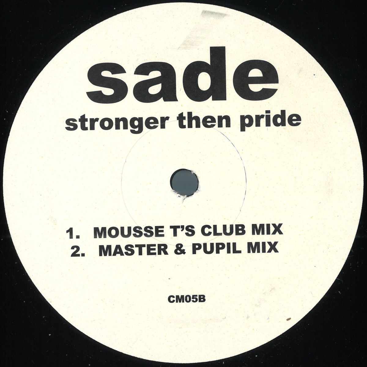 Sade - Love Is Stronger Than Pride (House Mixes) | NOT ON LABEL (CM05) - main