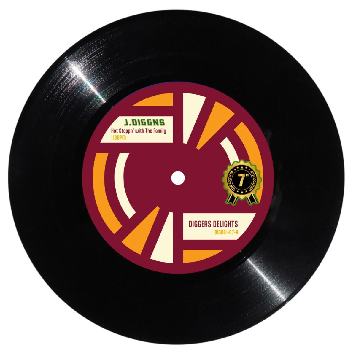 J.Diggns - Hot Stepp'n with the Family / The S-Man - Goodtimes (7") | Diggers Delights 45s (DIGDEL-07) - main J.Diggns - Hot Stepp'n with the Family / The S-Man - Goodtimes (7") | Diggers Delights 45s (DIGDEL-07) - main