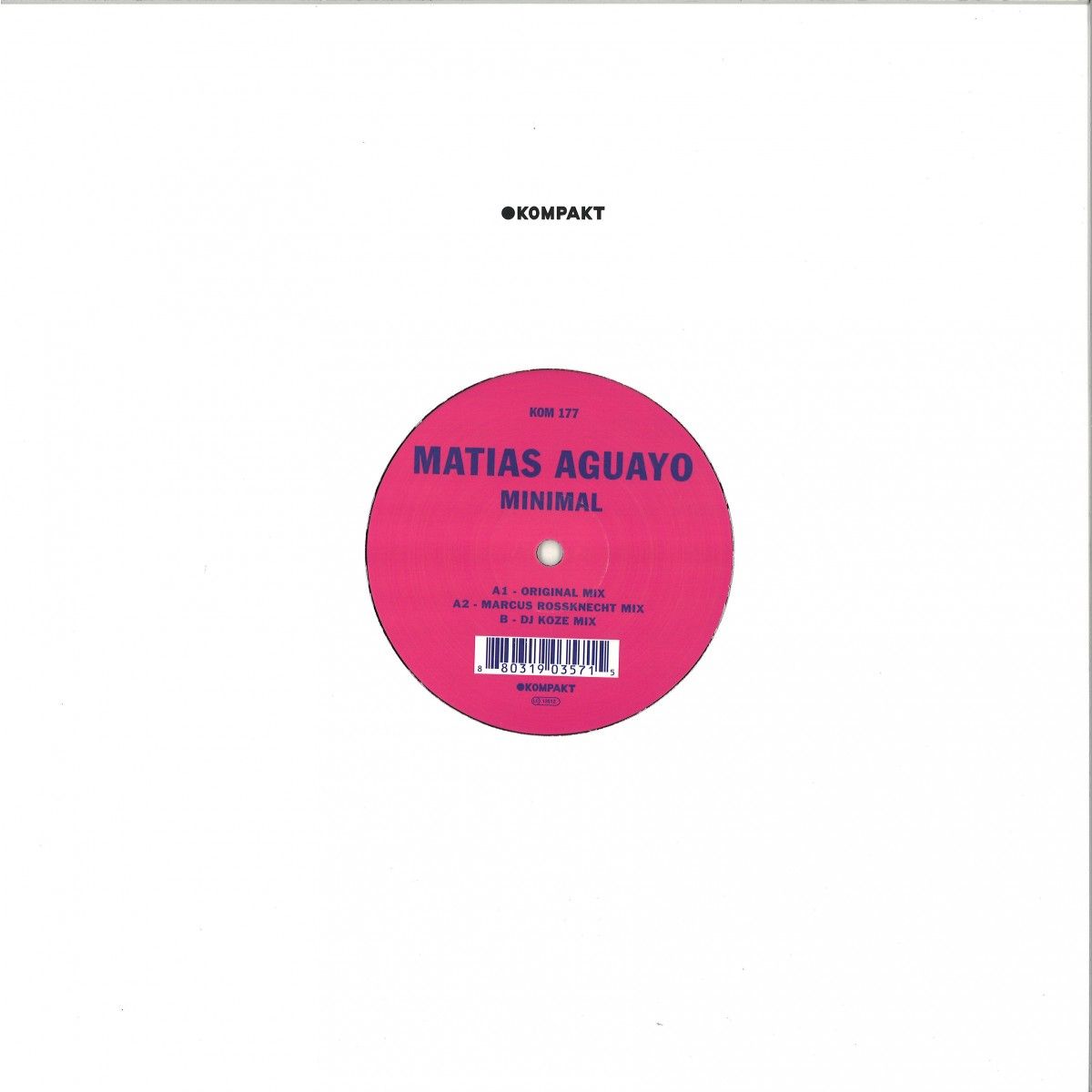 Matias Aguayo - Minimal | Kompakt (KOM177) - main