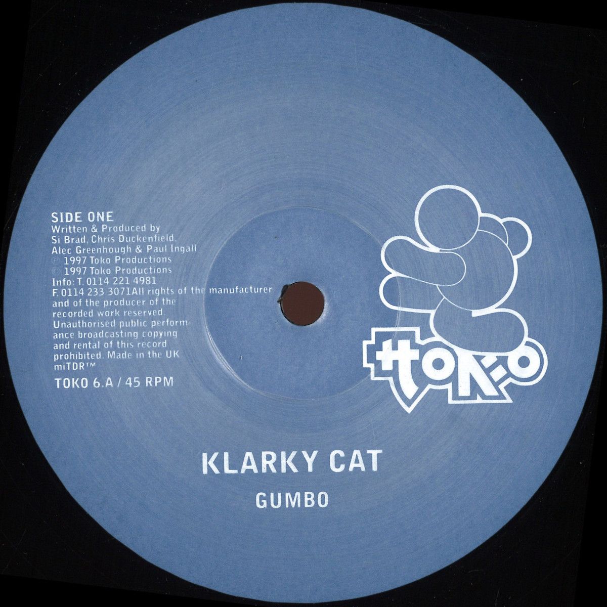 Klarky Cat - GUMBO | Toko (TOKO6) - main