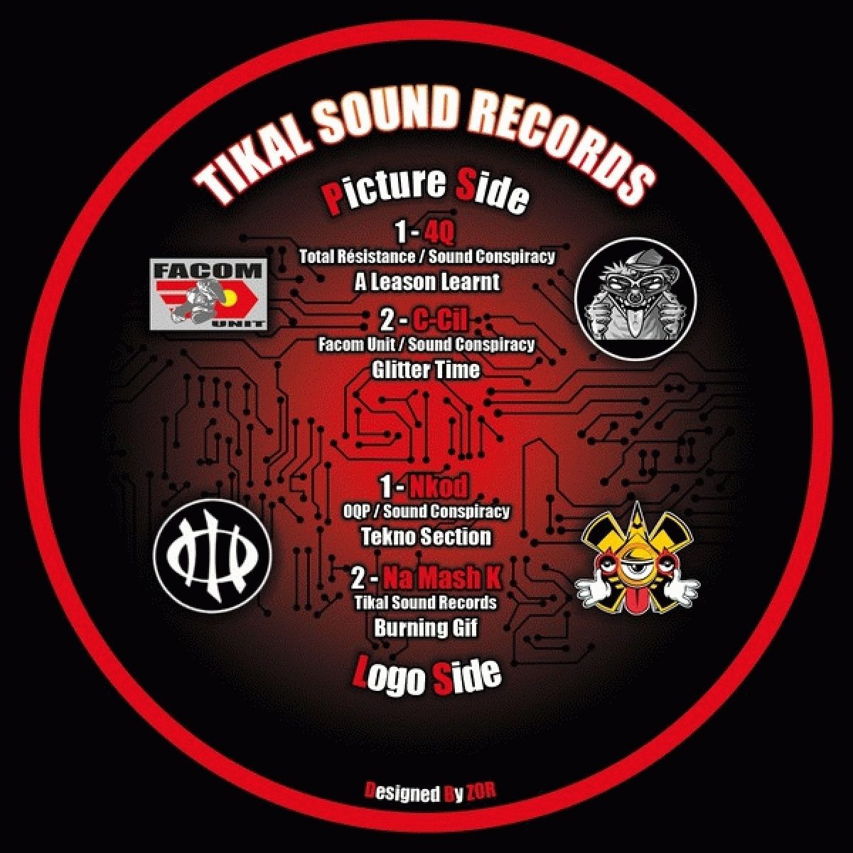 4Q  &  C-Cil  &  Nkod Oqp  &  Na Mash K - A Leason Lea | Tikal Sound Records (TS03) - main