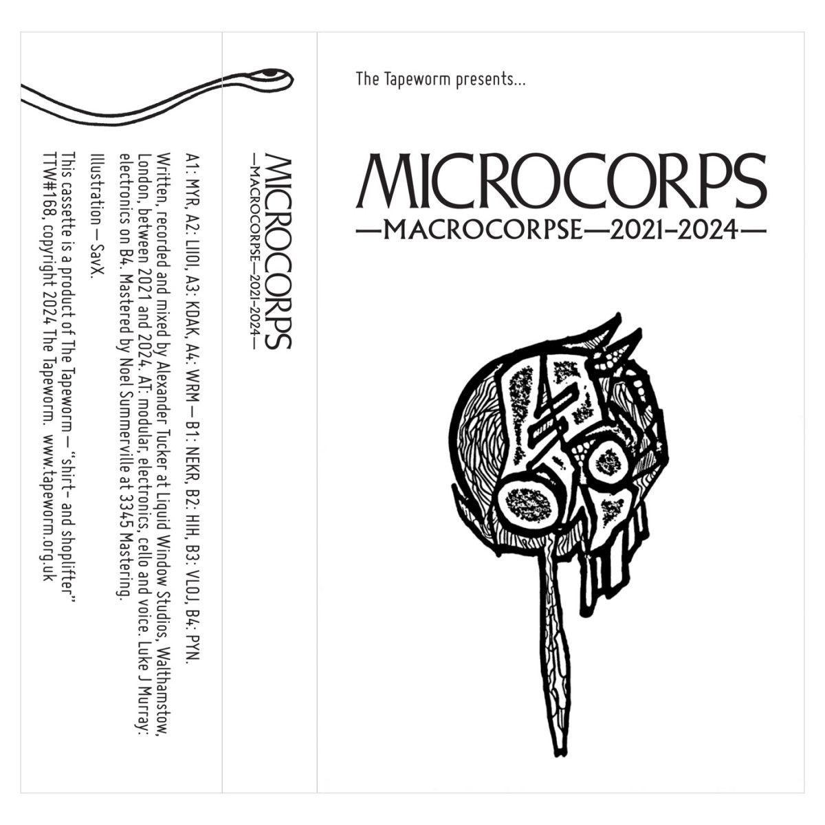 Microcorps - Macrocorpse – 2021-2024 MC (TAPE) | The Tapeworm (TTW168) - main Microcorps - Macrocorpse – 2021-2024 MC (TAPE) | The Tapeworm (TTW168) - main