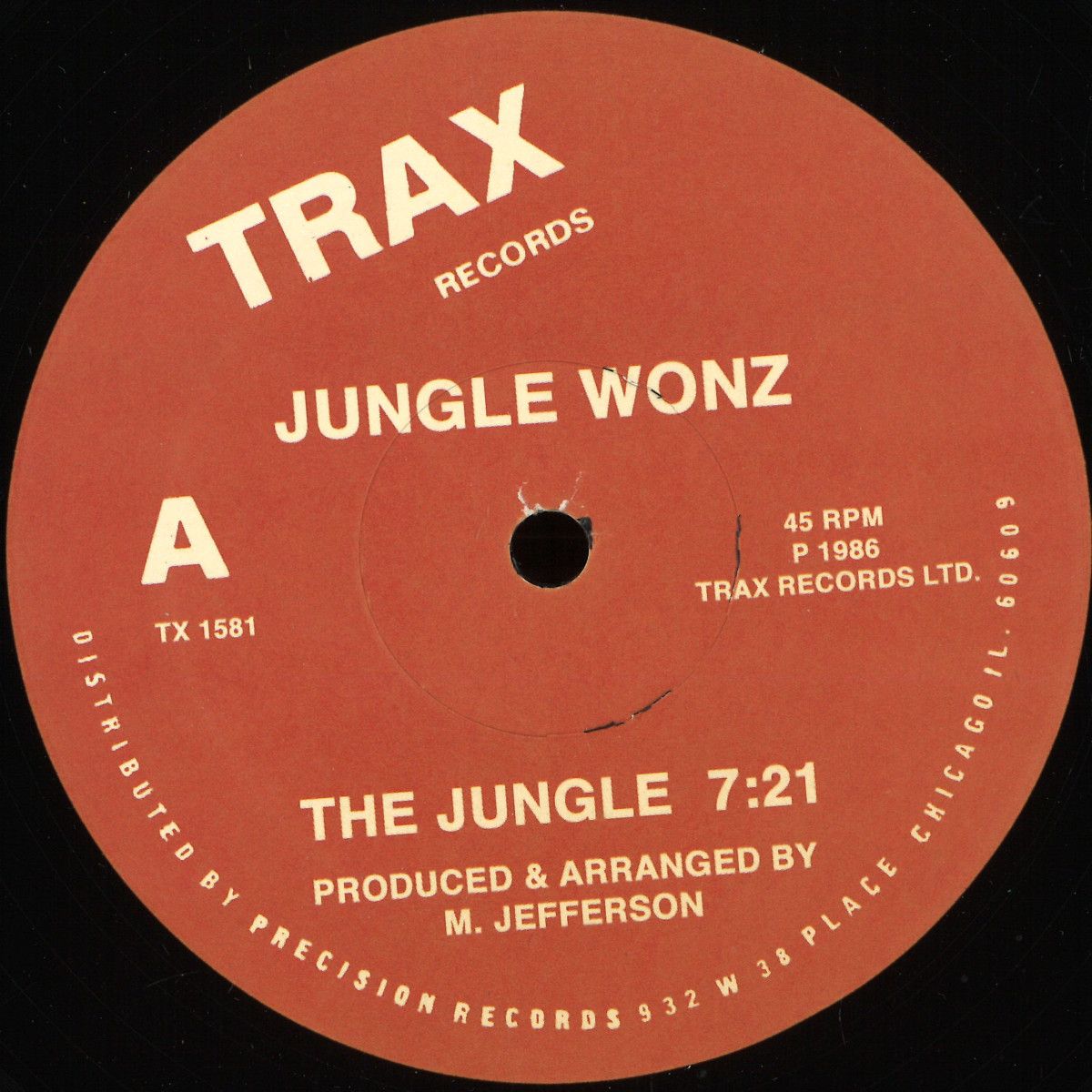 Jungle Wonz - The Jungle | Trax Records (TX1581) - main