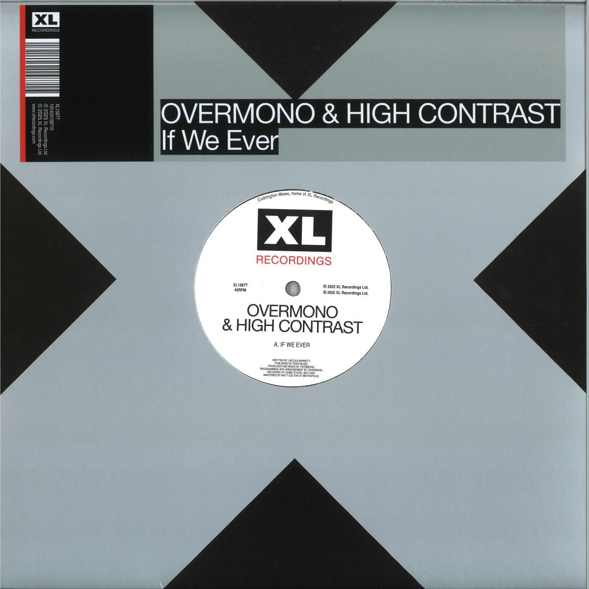 Overmono & High Contrast - IF WE EVER | XL/Beggars Group (XLT1587) Overmono & High Contrast - IF WE EVER | XL/Beggars Group (XLT1587)